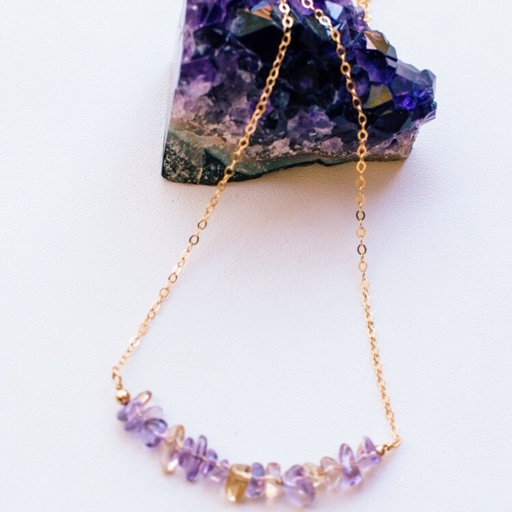 Genuine Amethyst Necklace